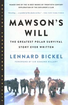 Cover image for Mawson&rsquo;s Will
